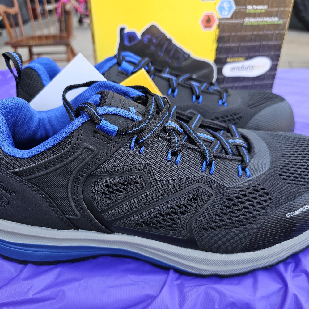 Black and Blue Athletic Shoes